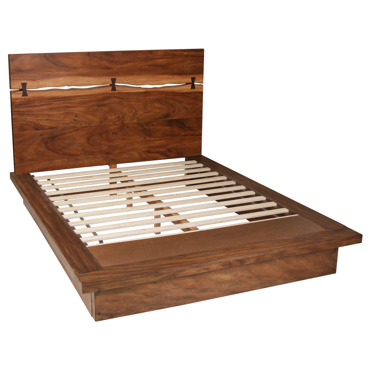 Tampa Furniture Outlet - Coaster - Winslow Wood Eastern King Panel Bed Smokey Walnut - 223250KE