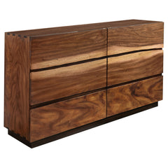 Tampa Furniture Outlet - Coaster - Winslow 6-drawer Dresser Smokey Walnut - 223253
