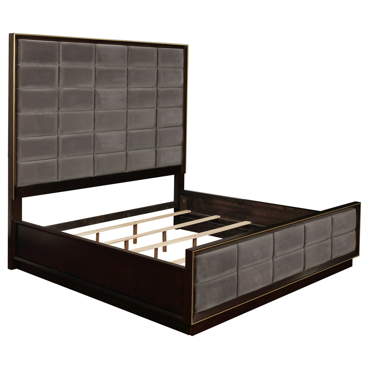 Tampa Furniture Outlet - Coaster - Durango 77-inch Eastern King Panel Bed Smoked Peppercorn - 223261KE
