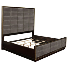Tampa Furniture Outlet - Coaster - Durango 77-inch Eastern King Panel Bed Smoked Peppercorn - 223261KE