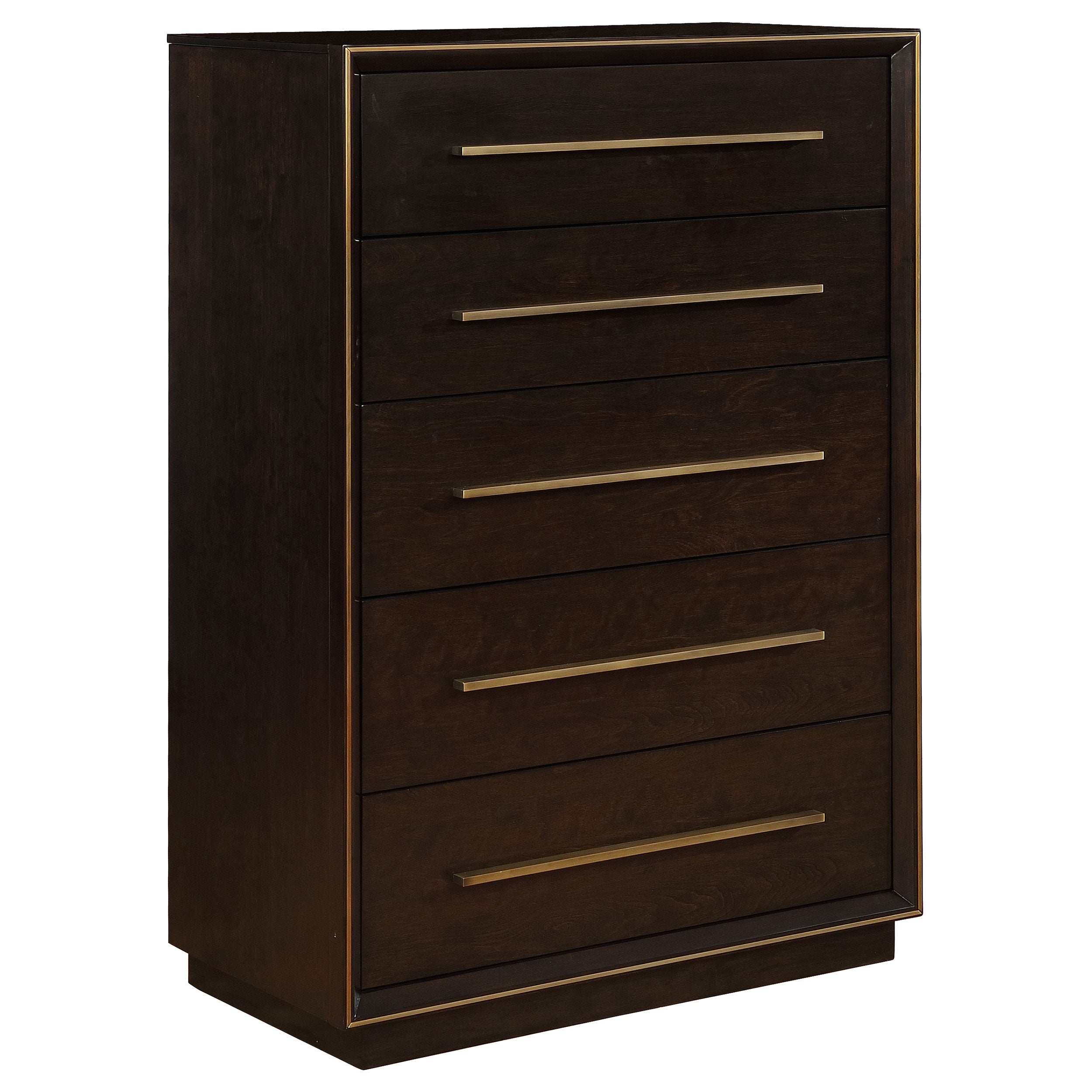 Tampa Furniture Outlet - Coaster - Durango 5-drawer Bedroom Chest Smoked Peppercorn - 223265