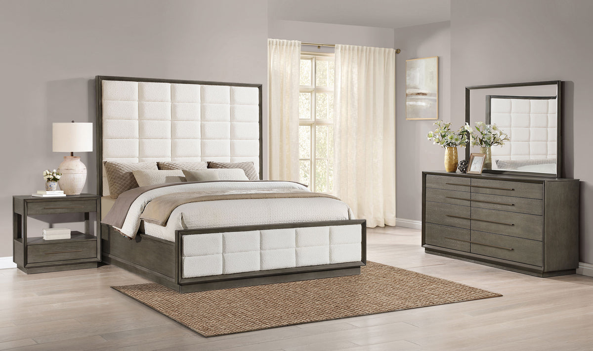 Tampa Furniture Outlet - Coaster - Durango 4-piece Eastern King Bedroom Set Taupe Oak - 223271KE-S4