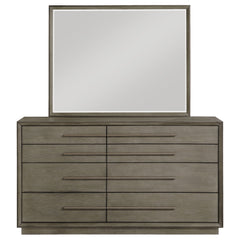 Durango 8-drawer Dresser and Mirror Taupe Oak