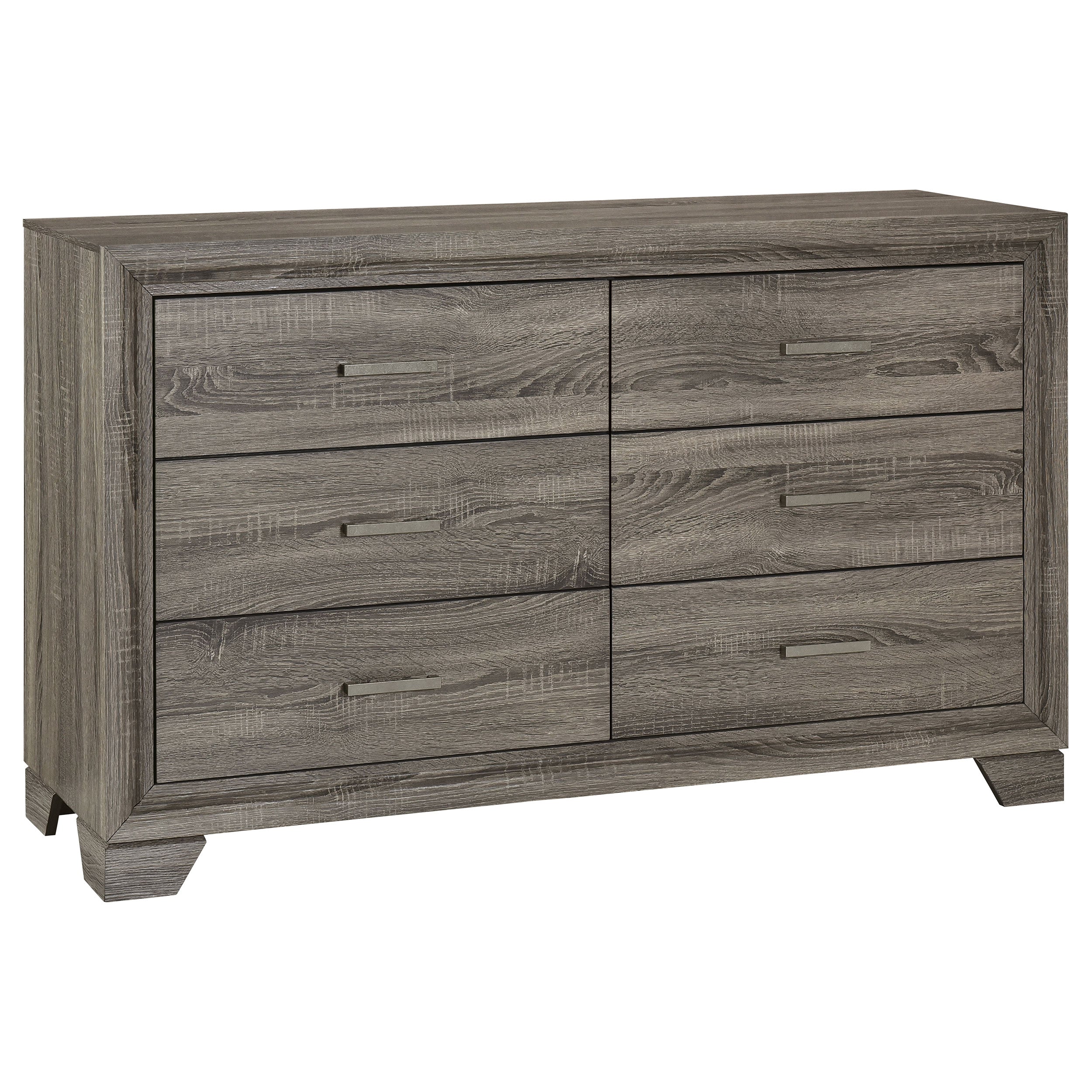 Tampa Furniture Outlet - Coaster - Wright 6-drawer Dresser Cabinet Brown Oak - 223343
