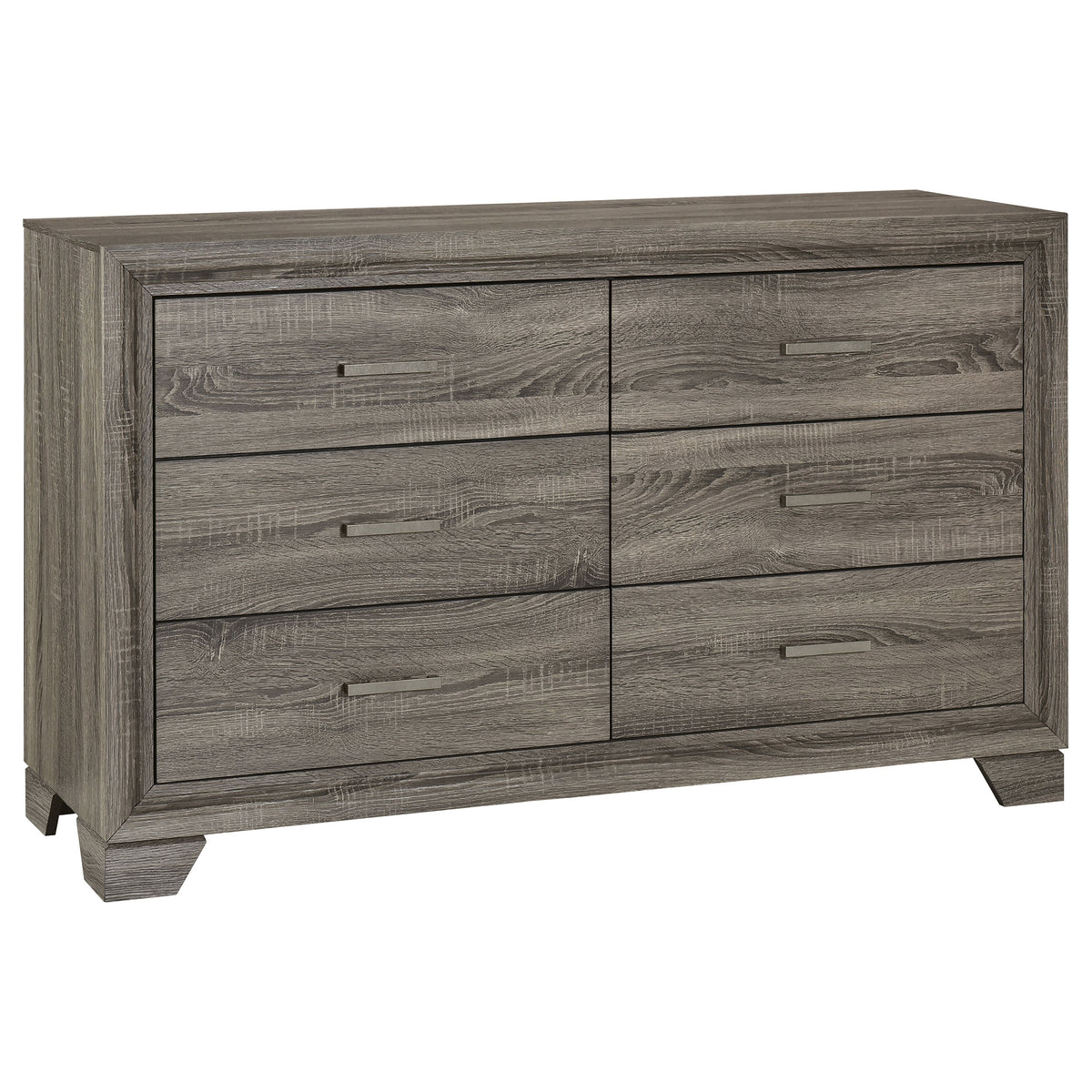 Tampa Furniture Outlet - Coaster - Wright 6-drawer Dresser Cabinet Brown Oak - 223343