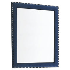 Tampa Furniture Outlet - Coaster - Melody Upholstered Dresser Mirror Pacific Blue - 223374