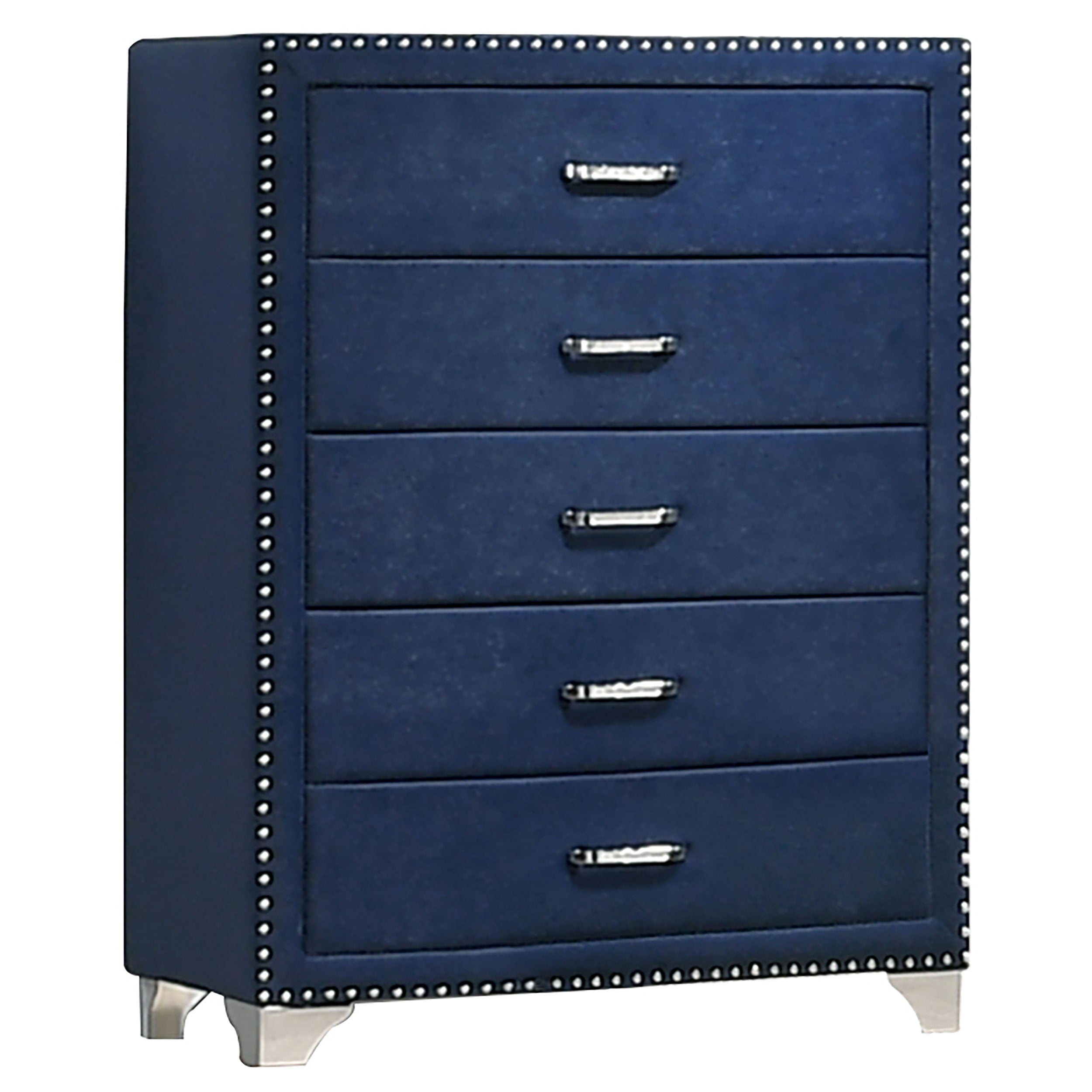 Tampa Furniture Outlet - Coaster - Melody 5-drawer Bedroom Chest Pacific Blue - 223375