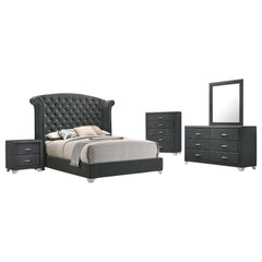 Tampa Furniture Outlet - Coaster - Melody 5-piece California King Bedroom Set Grey - 223381KW-S5