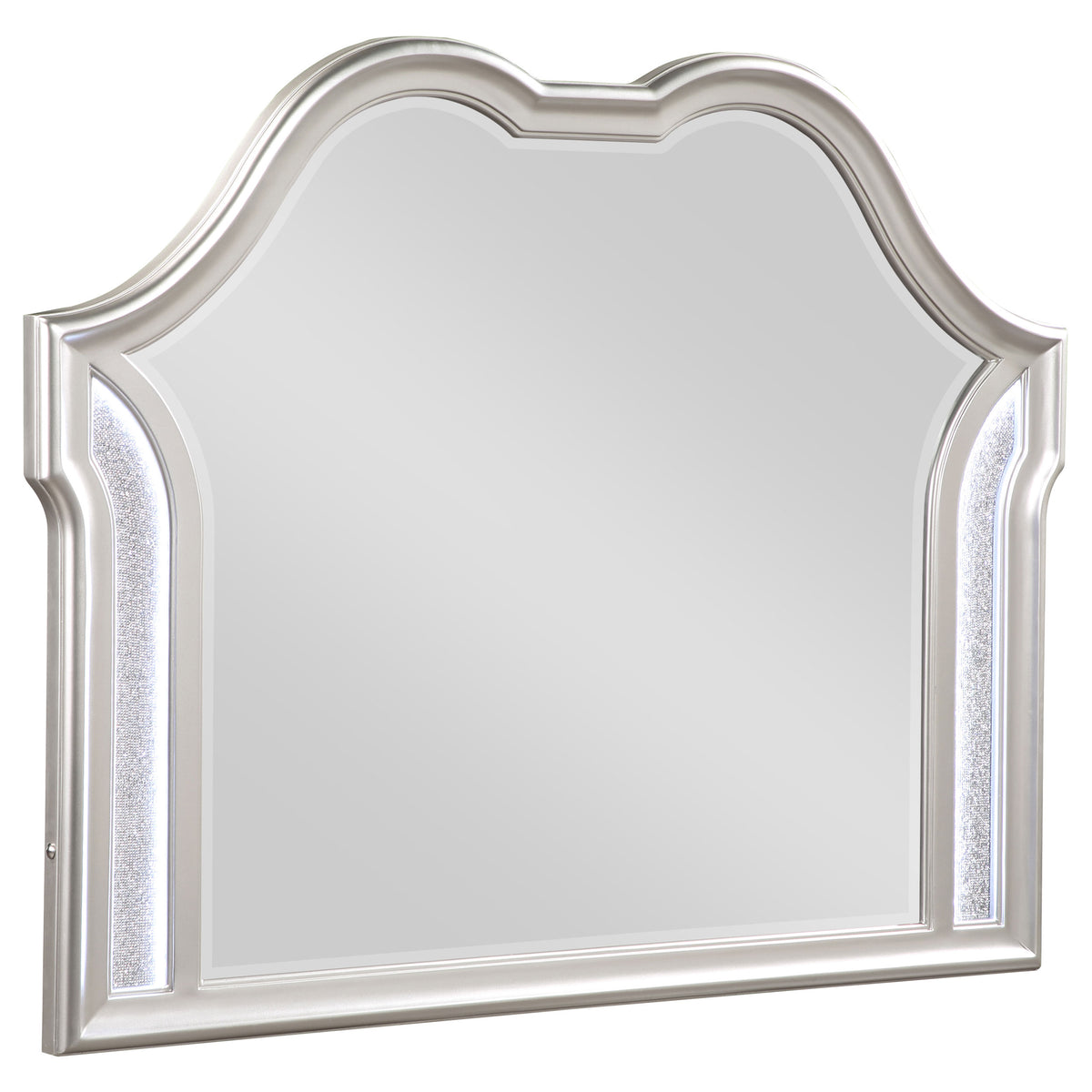 Tampa Furniture Outlet - Coaster - Evangeline Dresser Mirror Silver Oak - 223394
