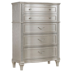 Tampa Furniture Outlet - Coaster - Evangeline 6-drawer Bedroom Chest Silver Oak - 223395