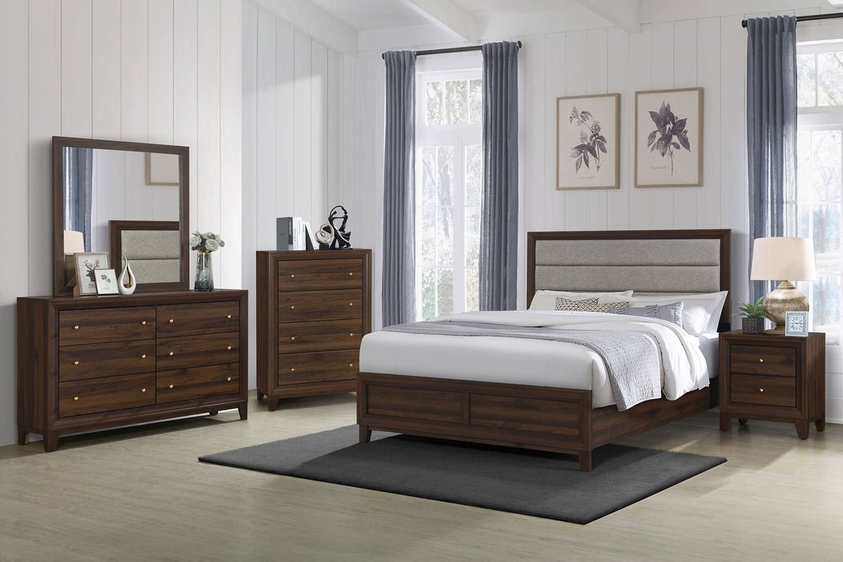 Tampa Furniture Outlet - Coaster - Welsley 5-piece California King Bedroom Set Walnut - 223441KW-S5