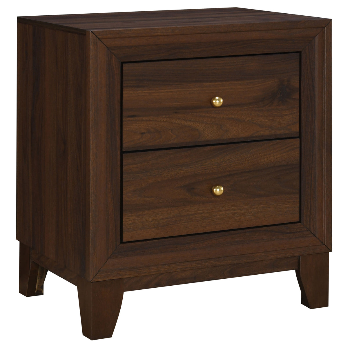Tampa Furniture Outlet - Coaster - Welsley 2-drawer Nightstand Bedside Table Walnut - 223442