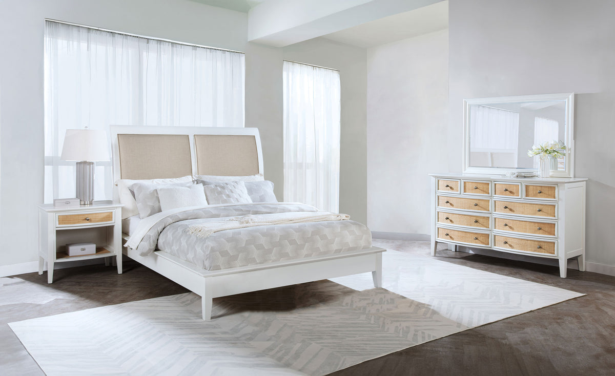 Tampa Furniture Outlet - Coaster - Bexhill 4-piece Eastern King Bedroom Set White - 223471KE-S4