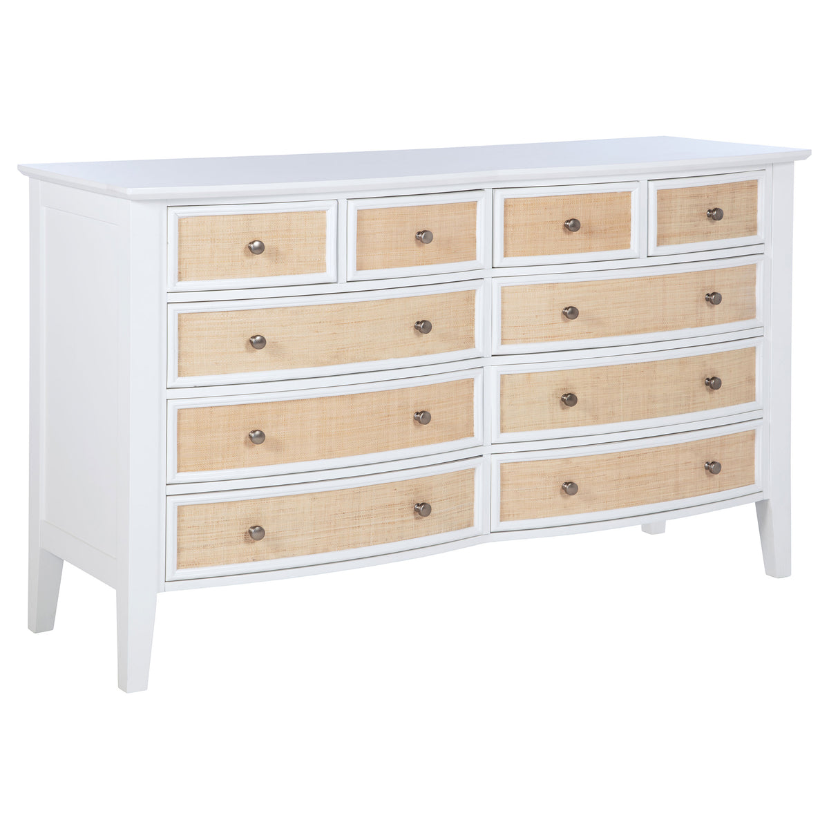 Tampa Furniture Outlet - Coaster - Bexhill 10-drawer Dresser Cabinet White - 223473