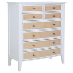 Tampa Furniture Outlet - Coaster - Bexhill 8-drawer Chest of Drawers White - 223475