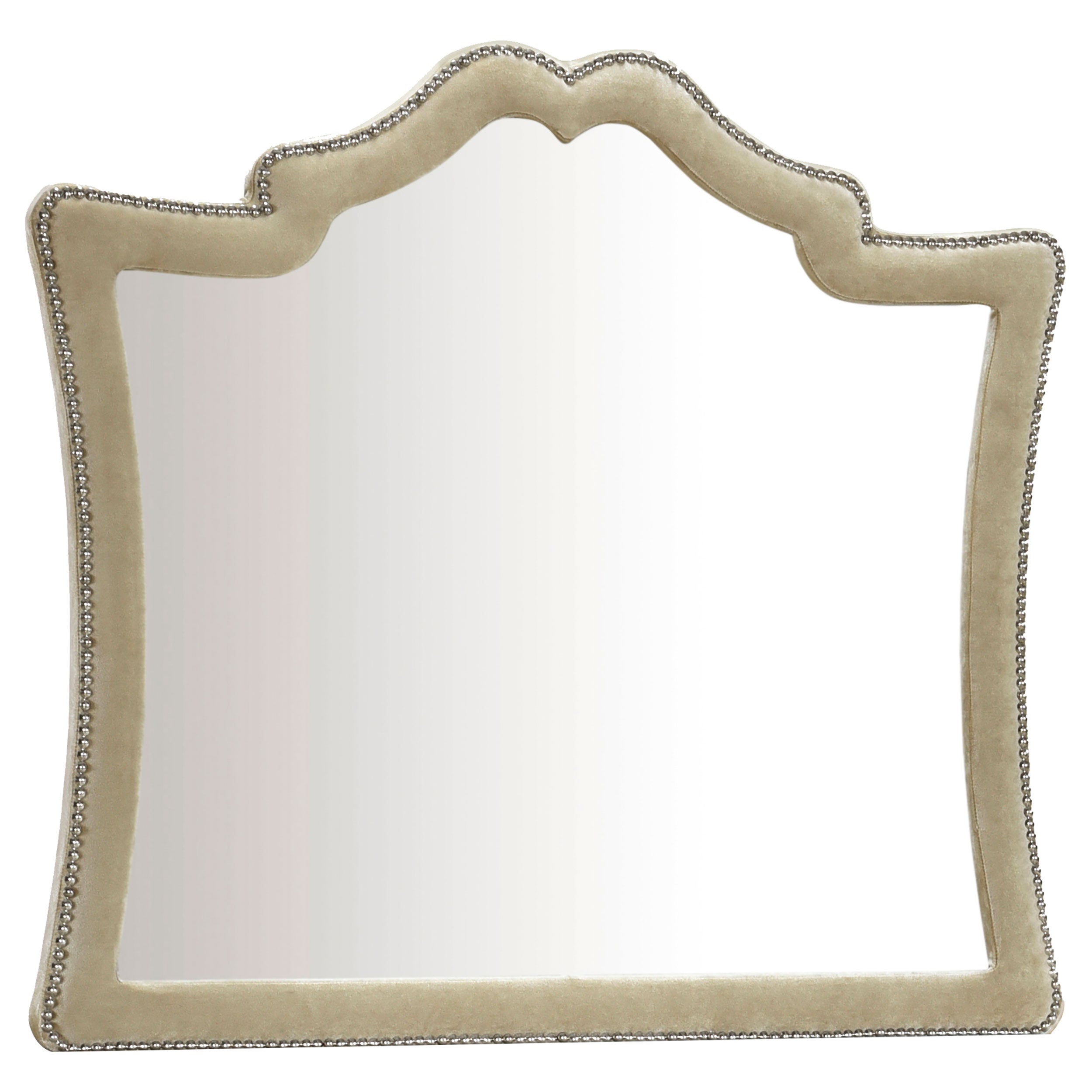 Tampa Furniture Outlet - Coaster - Antonella Upholstered Dresser Mirror Camel - 223524
