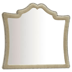 Tampa Furniture Outlet - Coaster - Antonella Upholstered Dresser Mirror Camel - 223524