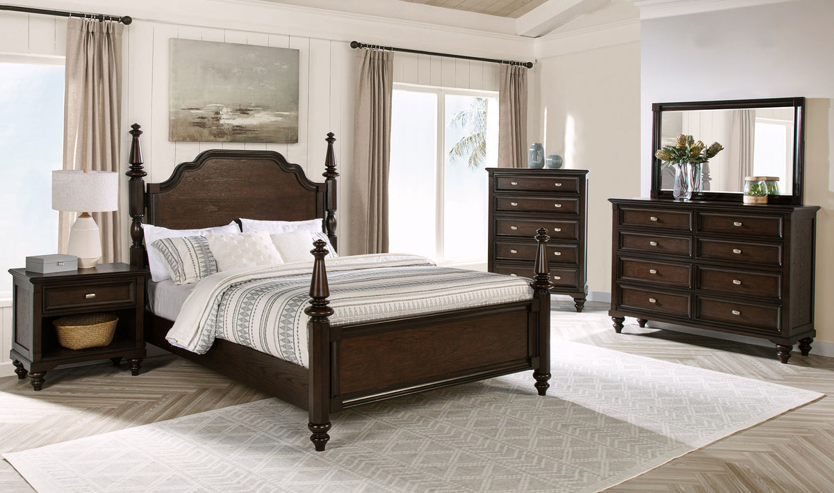 Tampa Furniture Outlet - Coaster - Andover 5-piece California King Bedroom Set Dark Oak - 223631KW-S5