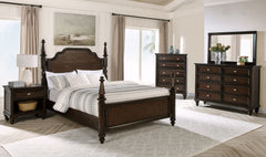 Tampa Furniture Outlet - Coaster - Andover 5-piece California King Bedroom Set Dark Oak - 223631KW-S5