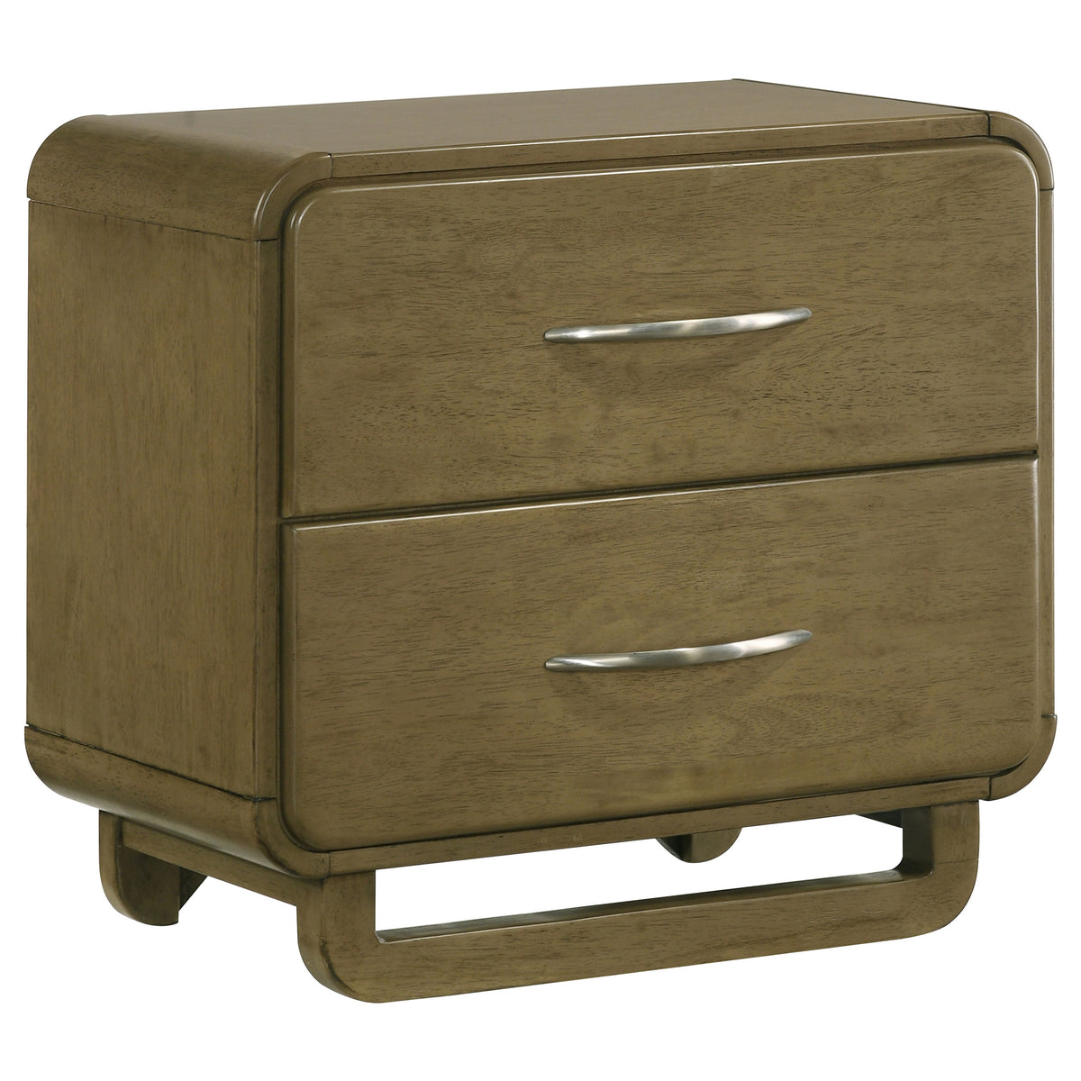 Tampa Furniture Outlet - Coaster - Amsbury 2-drawer Nightstand Bedside Table Nutmeg - 224272