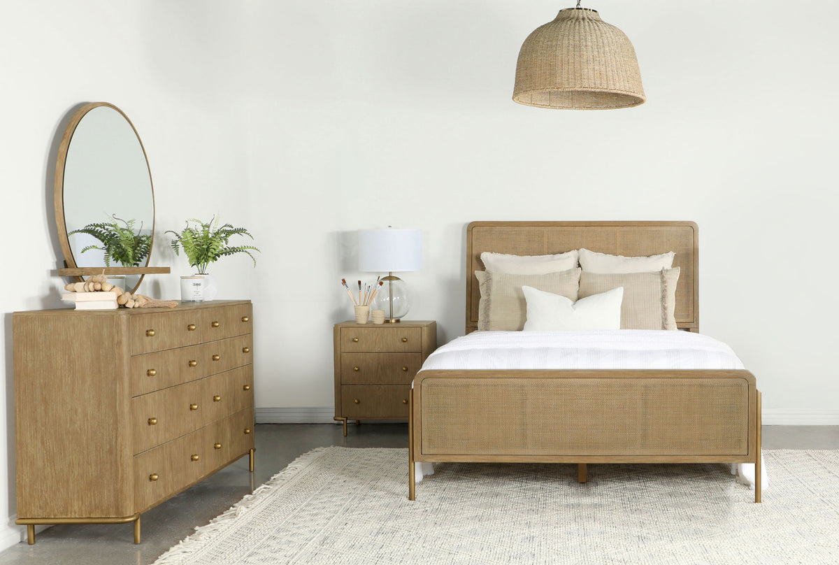 Tampa Furniture Outlet - Coaster - Arini 4-piece California King Bedroom Set Sand Wash - 224300KW-S4
