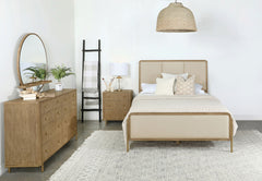 Tampa Furniture Outlet - Coaster - Arini 4-piece Queen Bedroom Set Cream and Sand Wash - 224301QCRM-S4