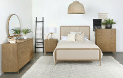 Tampa Furniture Outlet - Coaster - Arini 5-piece Queen Bedroom Set Cream and Sand Wash - 224301QCRM-S5