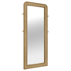 Tampa Furniture Outlet - Coaster - Arini Cane Weave Full Length Standing Floor Mirror Sand Wash - 224309