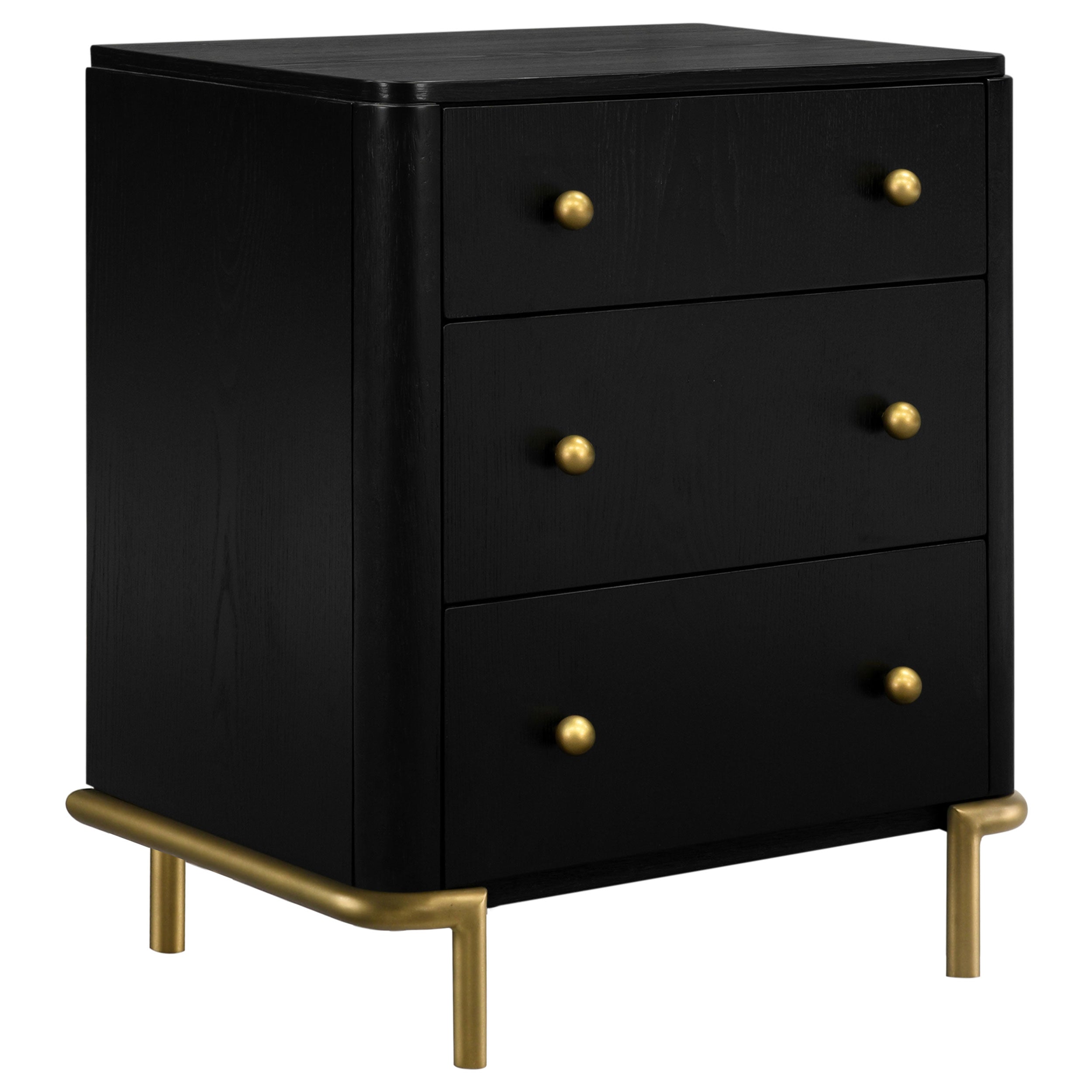 Tampa Furniture Outlet - Coaster - Arini 3-drawer Nightstand Black - 224332