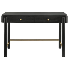 Arini 2-piece Makeup Vanity Table and Mirror Set Black