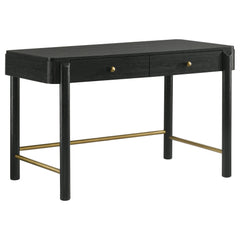 Tampa Furniture Outlet - Coaster - Arini 2-drawer Vanity Desk Makeup Table Black - 224337