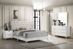 Tampa Furniture Outlet - Coaster - Kendall 4-piece Eastern King Bedroom Set White - 224401KE-S4