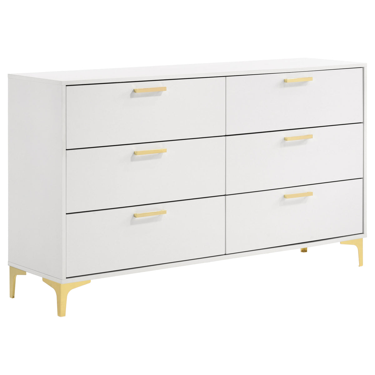 Tampa Furniture Outlet - Coaster - Kendall 6-drawer Dresser White - 224403
