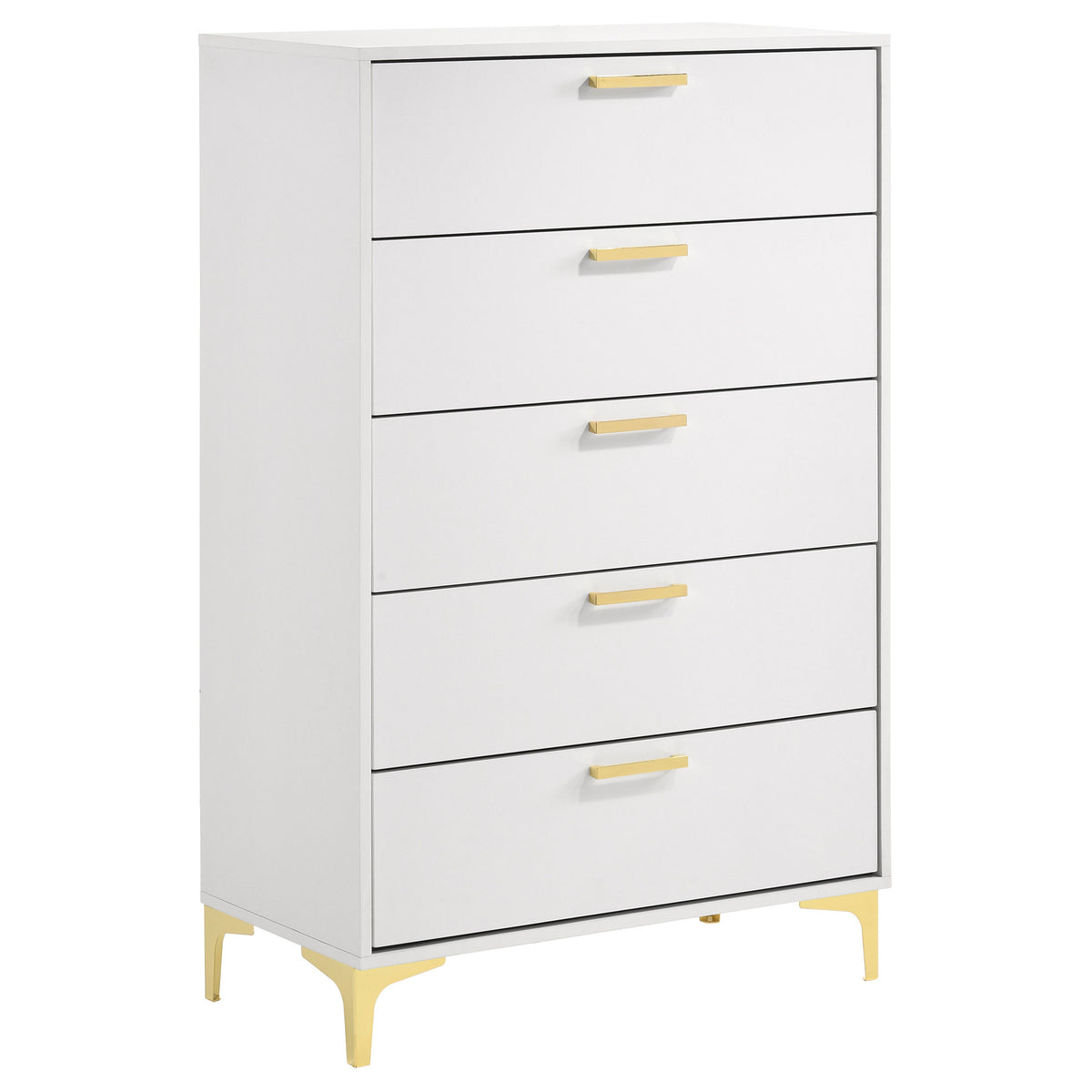 Tampa Furniture Outlet - Coaster - Kendall 5-drawer Bedroom Chest White - 224405