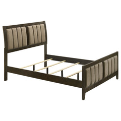 Tampa Furniture Outlet - Coaster - Wilkes 51-inch Upholstered Full Bed Dark Cocoa - 224421F
