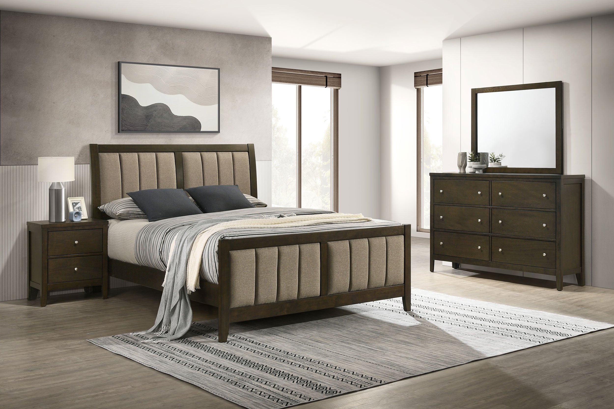 Tampa Furniture Outlet - Coaster - Wilkes 4-piece Eastern King Bedroom Set Dark Cocoa - 224421KE-S4