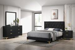 Tampa Furniture Outlet - Coaster - Kendall 4-piece Eastern King Bedroom Set Black - 224451KE-S4