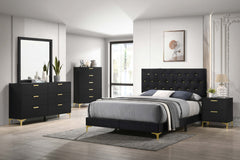 Tampa Furniture Outlet - Coaster - Kendall 5-piece Eastern King Bedroom Set Black - 224451KE-S5