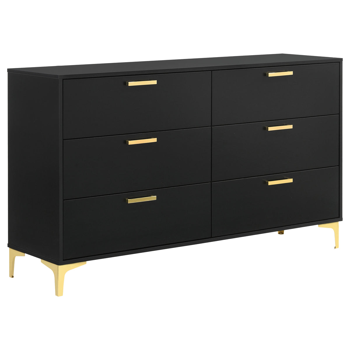 Tampa Furniture Outlet - Coaster - Kendall 6-drawer Dresser Black - 224453