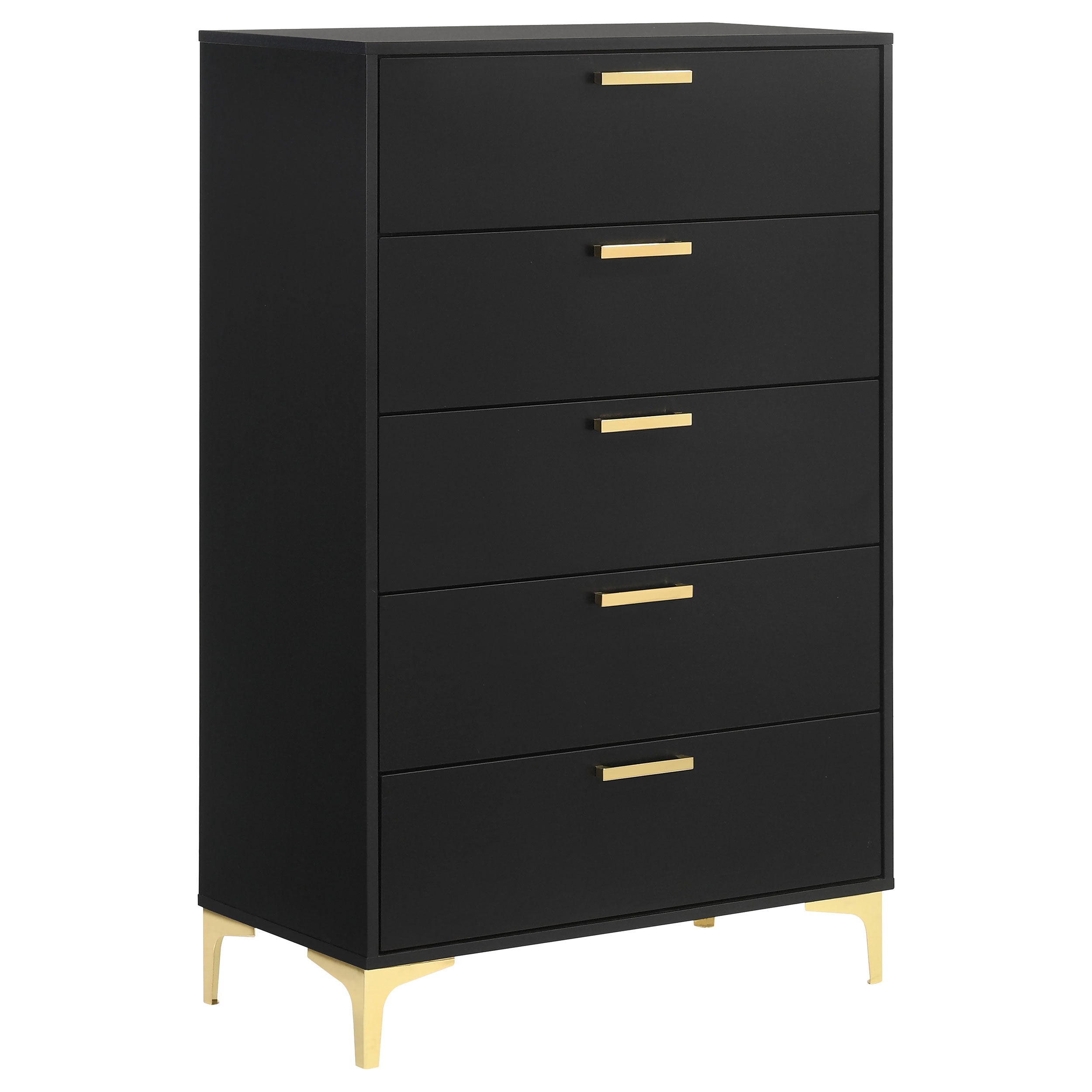 Tampa Furniture Outlet - Coaster - Kendall 5-drawer Bedroom Chest Black - 224455