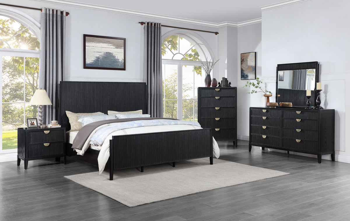Tampa Furniture Outlet - Coaster - Brookmead 5-piece Eastern King Bedroom Set Black - 224711KE-S5