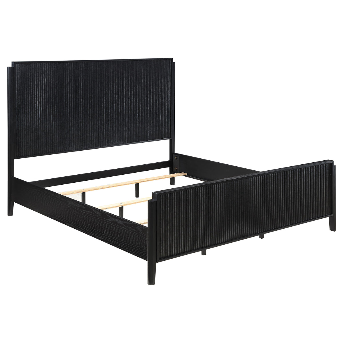 Tampa Furniture Outlet - Coaster - Brookmead Wood Eastern King Panel Bed Black - 224711KE