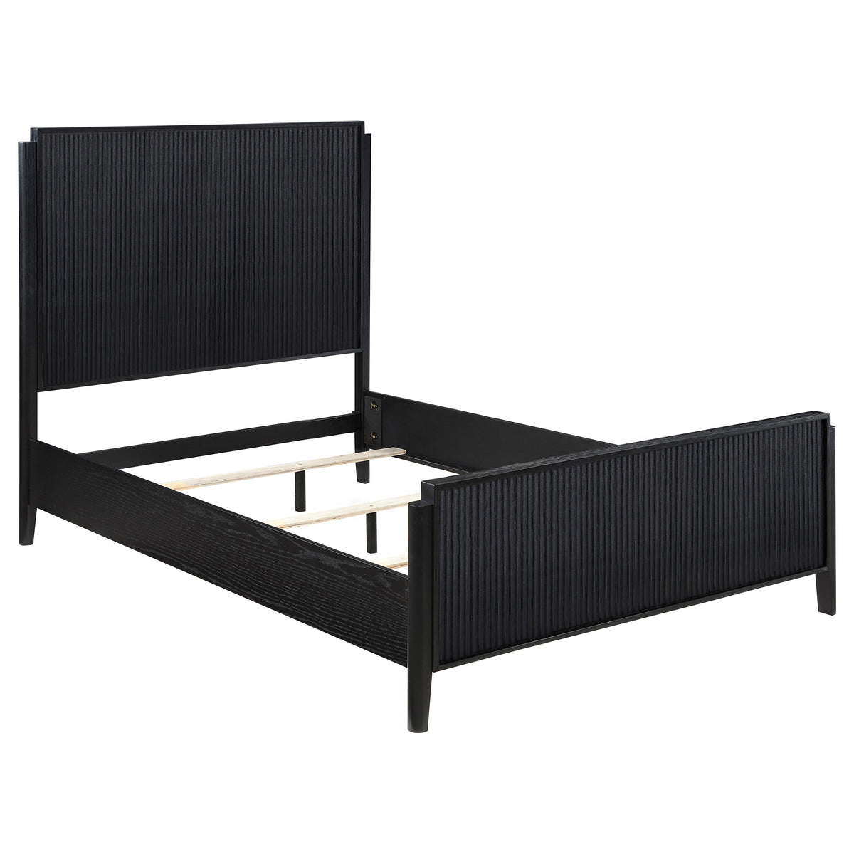 Tampa Furniture Outlet - Coaster - Brookmead Wood Queen Panel Bed Black - 224711Q