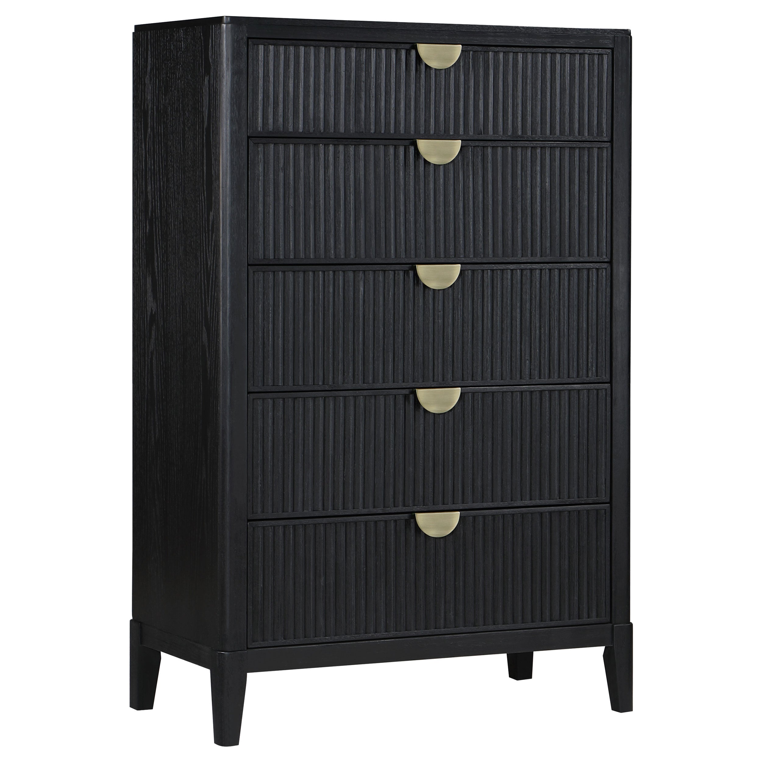 Tampa Furniture Outlet - Coaster - Brookmead 5-drawer Bedroom Chest Black - 224715