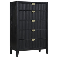 Tampa Furniture Outlet - Coaster - Brookmead 5-drawer Bedroom Chest Black - 224715