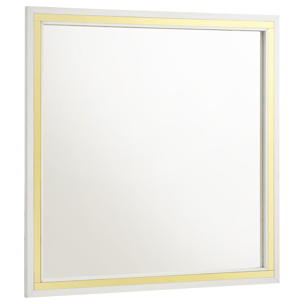 Tampa Furniture Outlet - Coaster - Lucia Dresser Mirror White - 224734