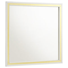 Tampa Furniture Outlet - Coaster - Lucia Dresser Mirror White - 224734