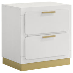 Tampa Furniture Outlet - Coaster - Caraway 2-drawer Nightstand White - 224772