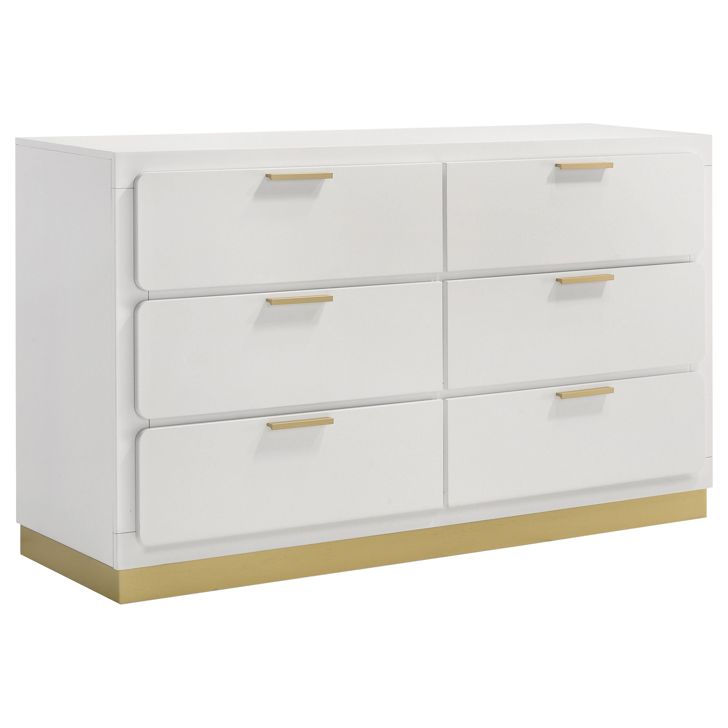 Tampa Furniture Outlet - Coaster - Caraway 6-drawer Dresser White - 224773