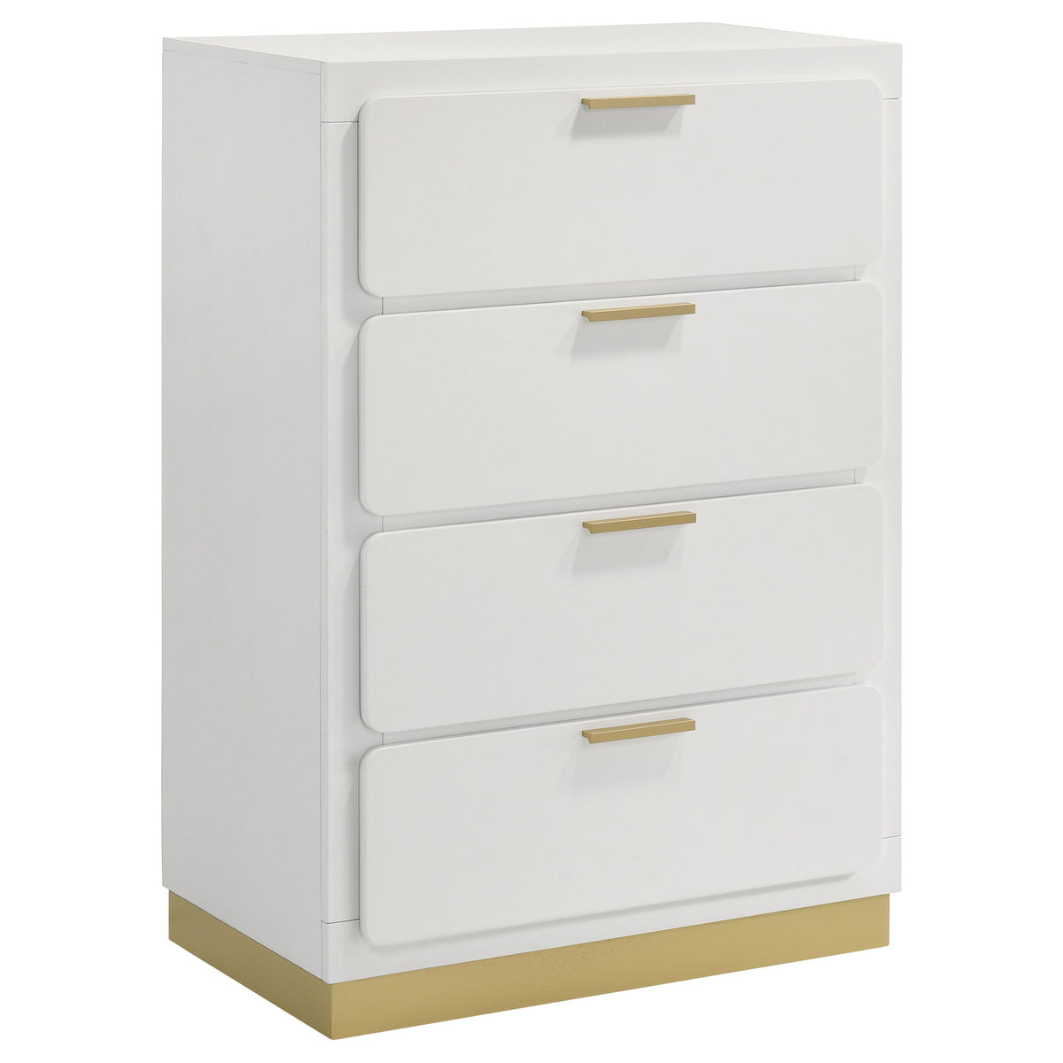 Tampa Furniture Outlet - Coaster - Caraway 4-drawer Bedroom Chest White - 224775